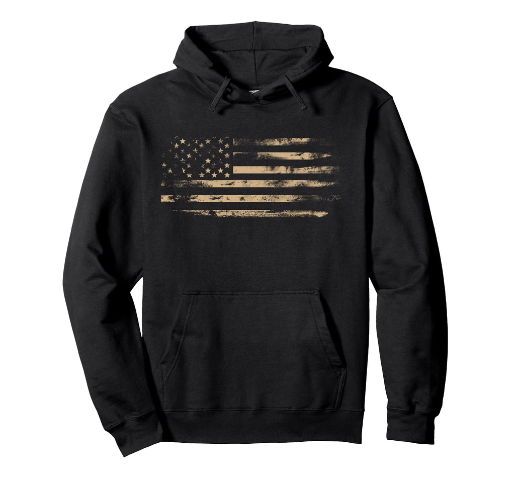 Distressed American Flag Usa Flags Hoodie - Graphic Print Men Women