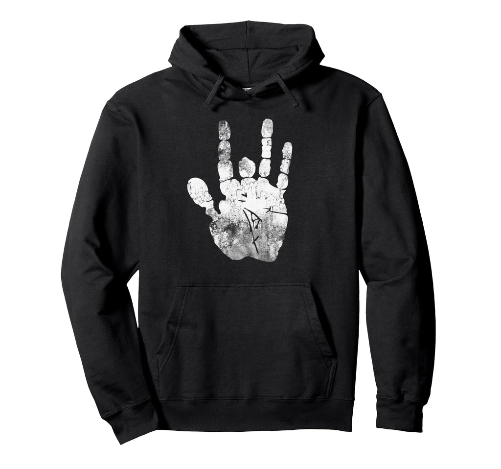 Jerry Distressed Hand Gift Hoodie - Minimalist Print for Adults